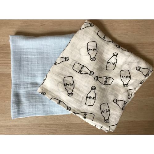 Baby Blue Muslin Swaddle blanket, Baby boy swaddle, Bamboo muslin swaddle, baby blankets, stroller blanket, newborn swaddle, muslin wrap