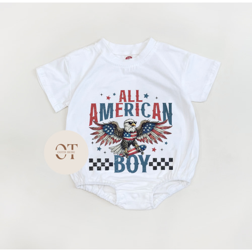 Baby All American Boy Romper