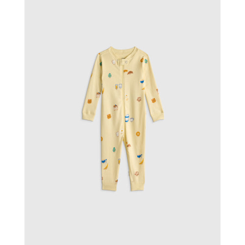 100% Organic Cotton One Piece Pajama - Baby in Celestial Dreams Cream