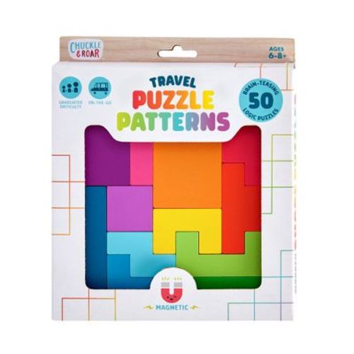 Chuckle & Roar Travel Puzzle Patterns - Reusable Activity Puzzle On the Go Game for Kids Ages 3-6+