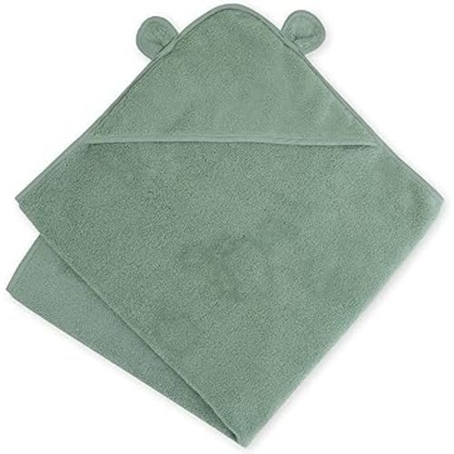 Natemia Premium Hooded Baby Bath Towel - Hooded Baby Towels Made with Organic Cotton from Turkey, Newborn Baby Towel with Hood, Ultra Soft Baby Towels, Hooded Baby Towels Girl, Boy, Baby Essentials