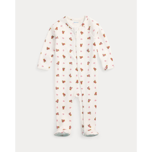 Polo Bear Cotton Footed Coverall - 6M