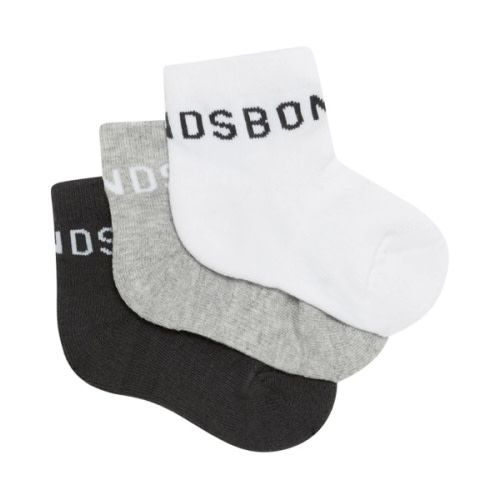 Bonds Baby Active Quarter Crew Socks 3 Pack | Baby Socks | RATN3N