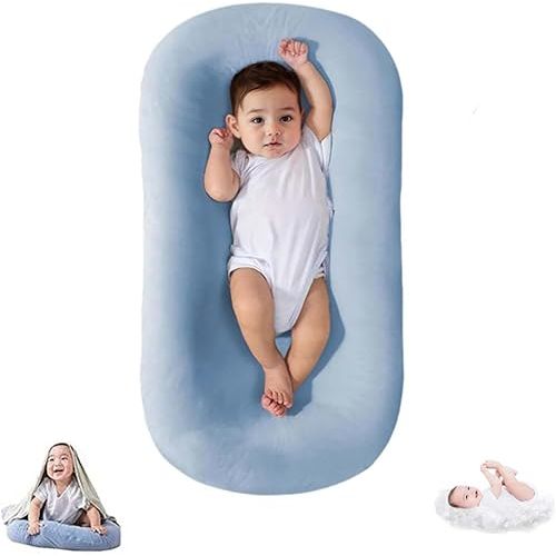 Lucakuins Baby Lounger Cover for Infants Loungers 0-24 Months, 100% Cotton Soft and Breathable Lounger Slipcover（Only Lounger Cover, Without The Lounger） (002, OneSize)
