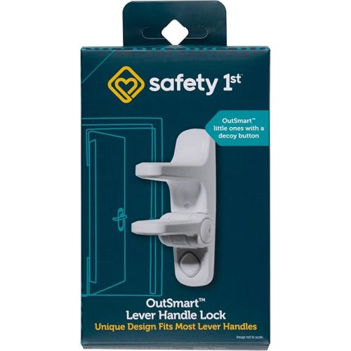 Safety 1st OutSmart Child Proof Door Lever Lock, White, 1 Count