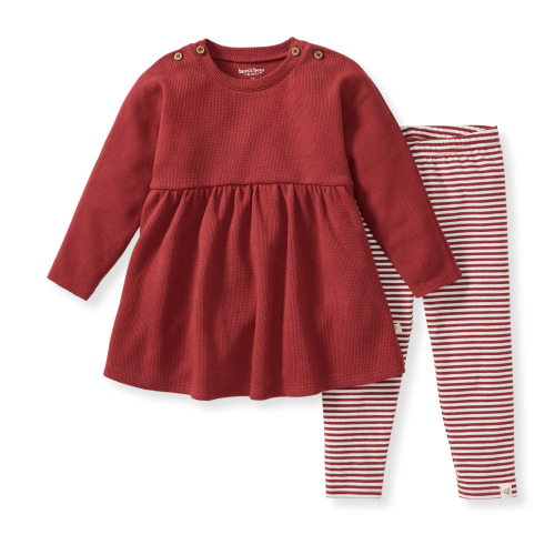 Thermal Organic Girl Tunic & Pants Set – Burt's Bees Baby
