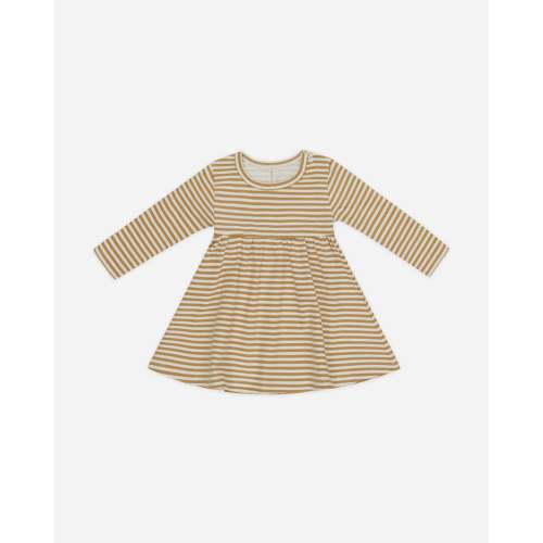 Long Sleeve Baby Dress || Honey Stripe – Quincy Mae