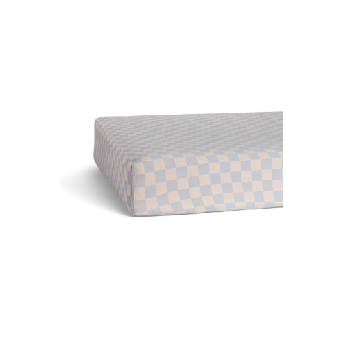 Parker Baby & Co. Crib Sheet in Stormy Blue Checker