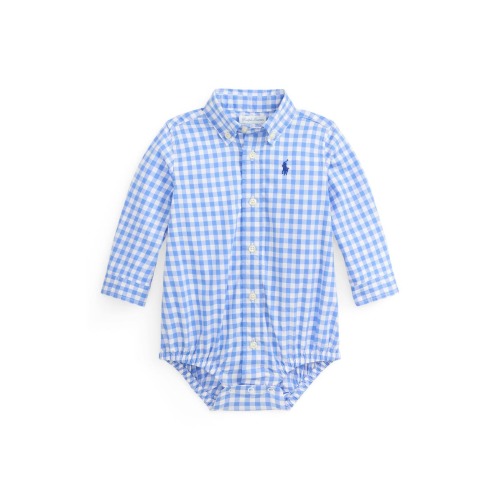 Check Cotton Poplin Bodysuit, 12M
- Only a few left