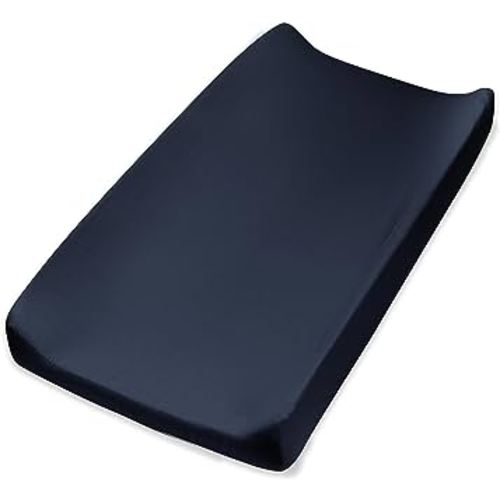 HonestBaby Boys Organic Cotton Changing Pad Cover, Dark Navy, One Size