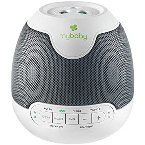 MyBaby, SoundSpa Lullaby - Sounds & Projection, Plays 6 Sounds & Lullabies, Image Projector Featuring Diverse Scenes, Auto-Off Timer Perfect for Naptime, Powered by an AC Adapter