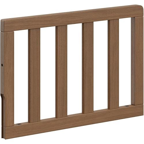 Storkcraft & Graco Toddler Safety Guardrail with Slats (Hazelnut) – GREENGUARD Gold Certified, Converts Compatible Storkcraft & Graco Crib to Toddler Bed, Each Guardrail Sold Individually