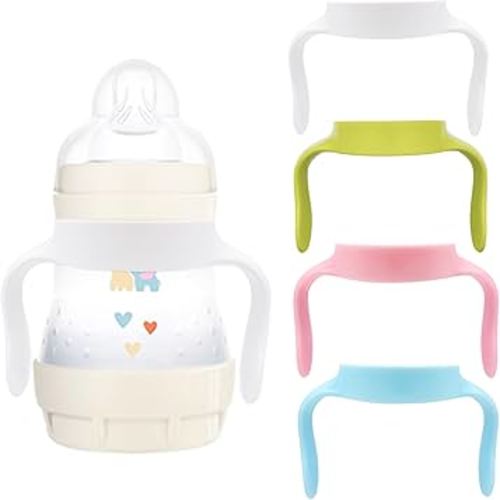 Baby Bottle Handles Compatible for Mam Bottles, Feeding Bottles Holder Accessories, Pack of 4