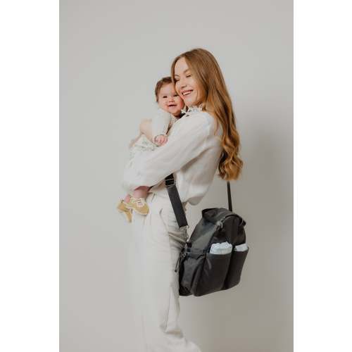 The Hands-Free Crossbody Diaper Bag (Gray)