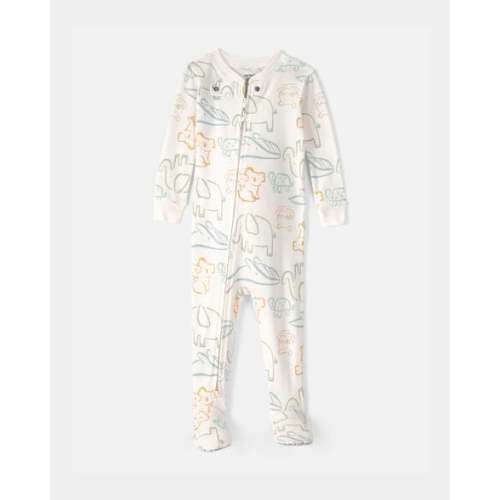 Baby Elephant 100% Cotton Snug Fit 1-Piece Pajama Set - Ivory | Carter's