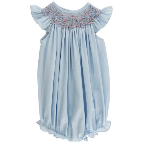 Blue w/Rosebuds Bishop Romper