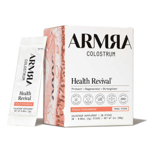 ARMRA Colostrum Peach Persimmon Travel Sticks