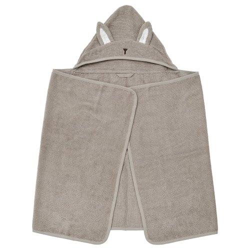 LEN Baby towel with hood - beige/bunny-shaped 23 5/8x49 1/4 "