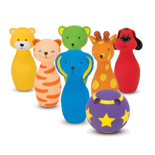 Melissa & Doug Bowling Friends - Colorful Animal Preschool Playset