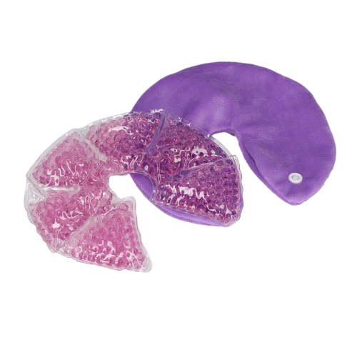 NFTIGB Breast Pack Hot Cold Compress Nursing Gel Pads for Breastfeeding Relief, Reusable Mammary Gland Dredge Pads Reduce Pain & Swelling, Purple (6.69 inches / 17.00 cm)