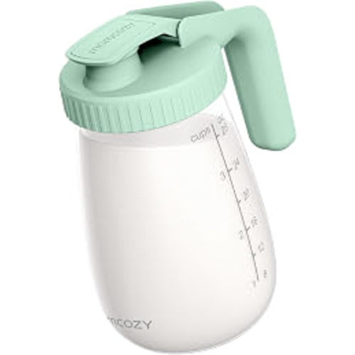 Amazon.com: Momcozy Breast Milk Pitcher, Glass Storage Container Wide Mouth, 32oz Pink | Heat-resistant Glass, No Leak Sealing, Breastmilk Fridge Storage, Baby Formula Pitcher, Easy Clean, Multipurpose Use