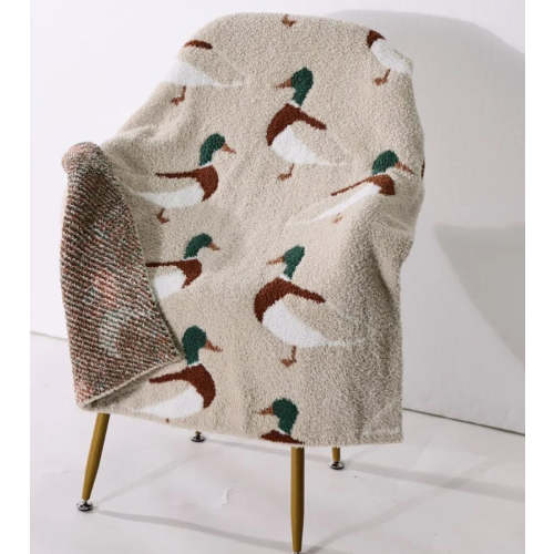 Simple Mallard Chenille Blanket