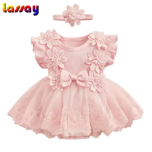 2 Piece Outfits Mesh Lace Patchwork Ruffle Romper Dress | TikTok Shop