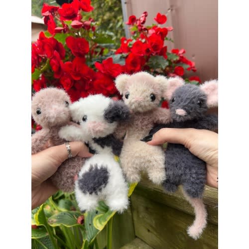 Crochet Pocket Sized Animals With Weighted Body Stuffed Plush *Made to Order*