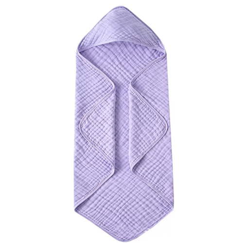 Muslin Hooded Baby Towels, 100% Cotton, Ultra-Soft & Absorbent Baby Bath Towels with Hood for Newborn & Infant