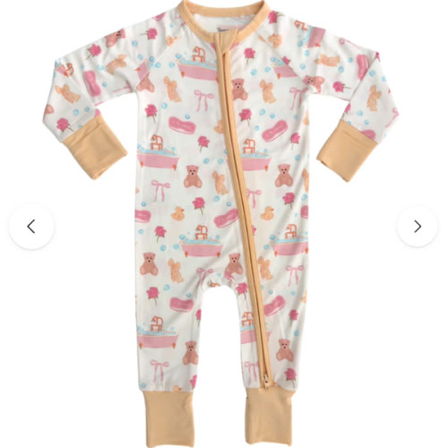 Bath Time Zipper Romper – In My Jammers