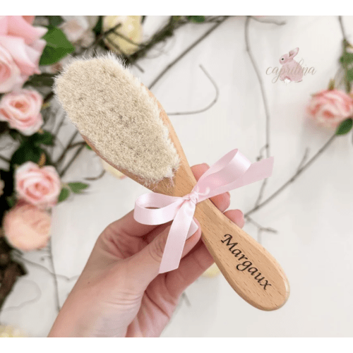 Personalized Wooden Baby Brush – Caprilina
