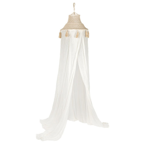 Creative Co-Op Cotton Macrama Bed Canopy & Reviews | Wayfair
