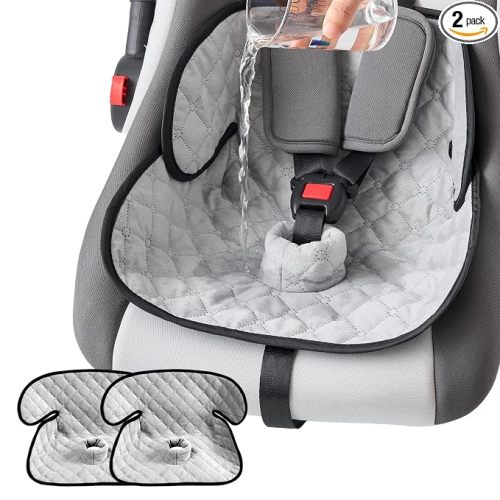 2 Pack Waterproof Piddle Pads Carseat Potty Training Car Seat Protector Waterproof Car Seat Liner Cover to Prevent Pee