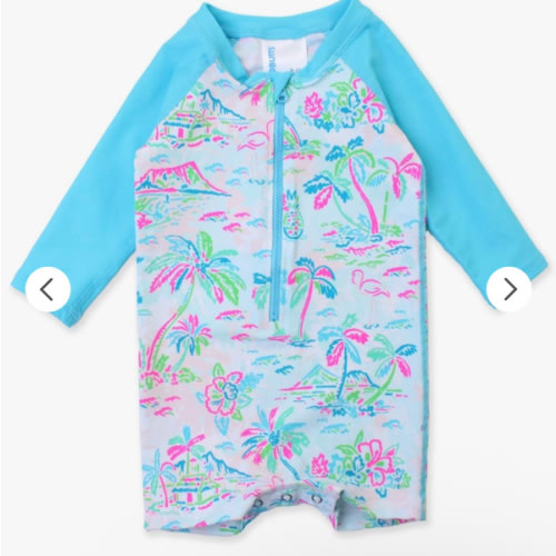 Boys Long Sleeve One Piece Rash Guard