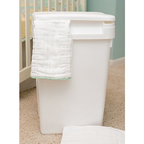 Sturdy Plastic Easy to Clean Flip Top Cloth Diaper Pail or Trash Can