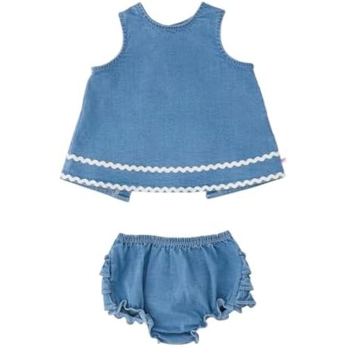 RuffleButts Baby/Toddler Girls Swing Top & Bloomer Coordinated Set