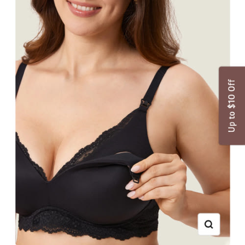 Lace Wing Wirefree Nursing Bra