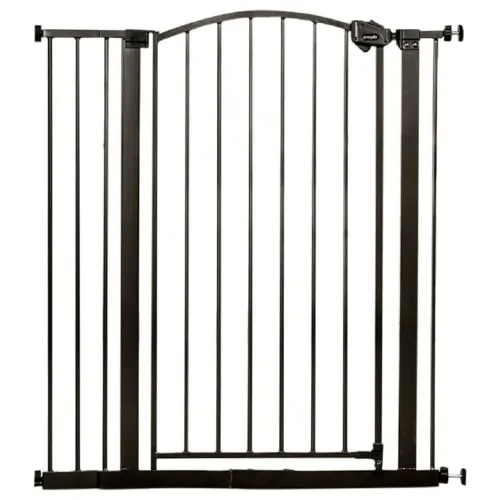 Regalo Home Accents Extra Tall Gate, Includes Two 4-Inch Extension Kit, Extends to 39.5", Includes 4 Pack Pressure Mount Kit and 4 Pack Wall Mount Kit, Bronze