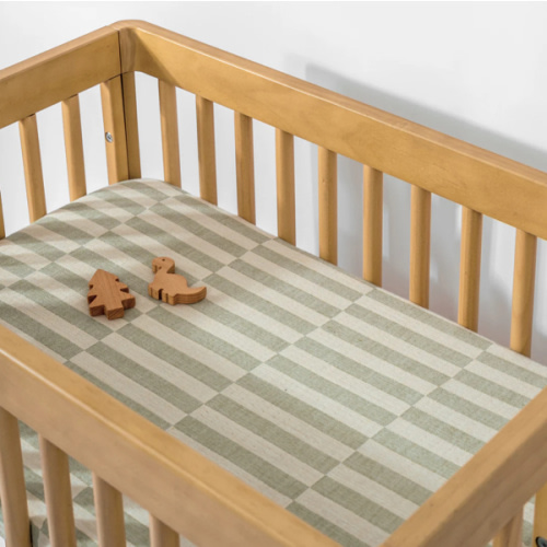 Babyletto All-Stages Bassinet Sheet | Moss Stripe Color