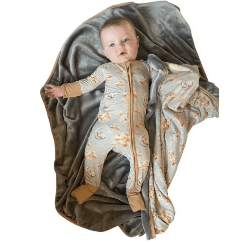 Sheep Lullaby Convertible Zip-Up – Dragonfly Dreams Bamboo