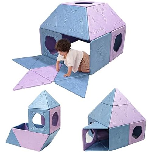Asweets 18-Piece Magnetic Fort Building Kit for 3+ Kids