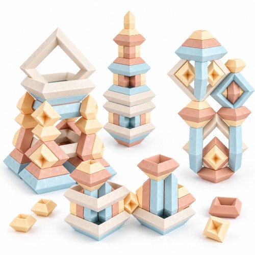 Joyreal Montessori Stacking Blocks for Toddlers 1–3