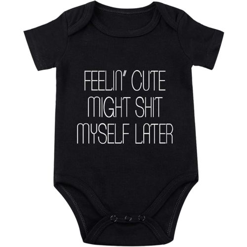 listery Funny Romper Cute Novelty Infant Baby Bodysuit Funny Baby infant Pregnancy Announcements