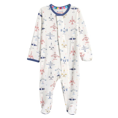 Just Plane Fun Magnetic Footie, Newborn