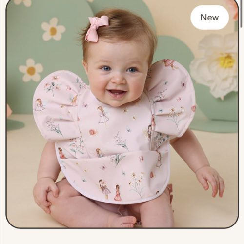 Fairy Dust Waterproof Snuggle Baby Bib With Frill | Snuggle Hunny