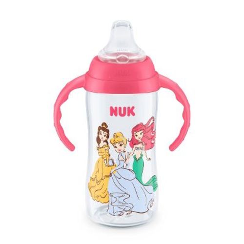 NUK 10 fl oz Polypropylene Learner Sippy Cup Disney Princess: Portable Drinkware, Silicone Lid