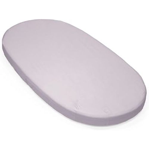 Stokke Sleepi Fitted Sheet V3, Lavender - Compatible with Sleepi Bed V3 & Mattress V3 - Washable - 100% Fine Cotton Percale