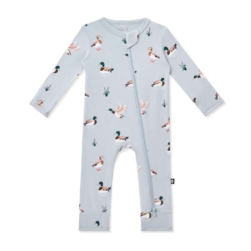 Zippered Romper in Mallard Duck