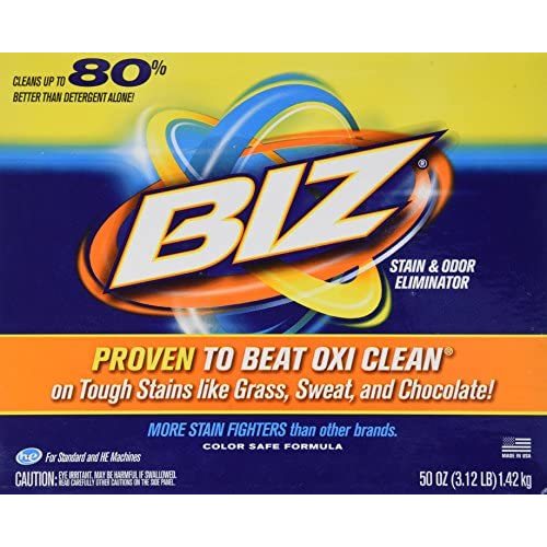 Biz Detergent Stain and Odor Eliminator, 50 Oz
