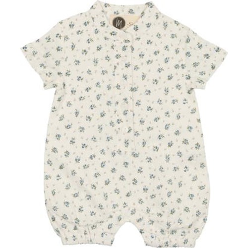 Rosebud Print Cotton Romper, 2 T